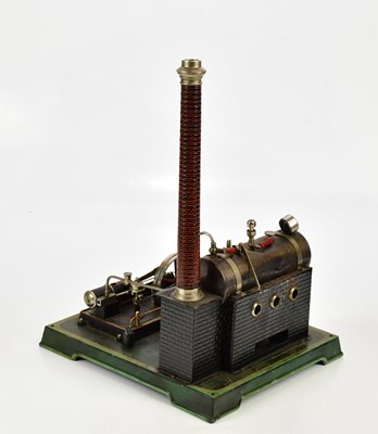 Lot 329 - BING; a tin plate stationary steam engine,...