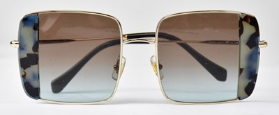 Lot 406 - MIU MIU; a pair of MU 56VS ladies' square...