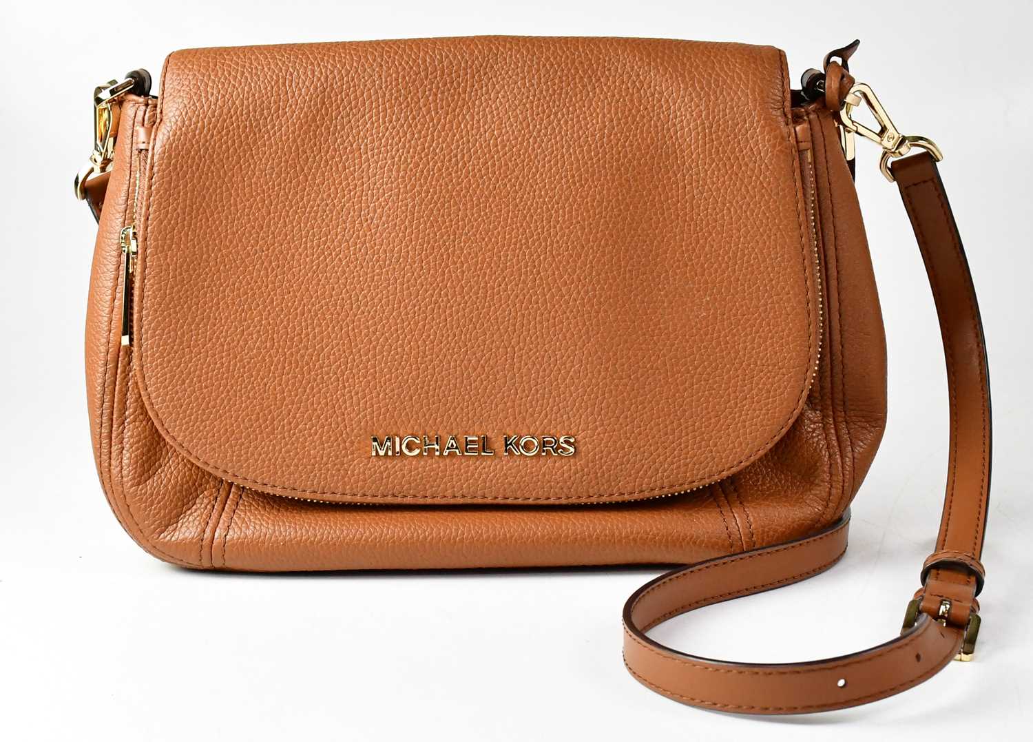 Lot 423 - MICHAEL KORS; a 'Bedford' brown leather...