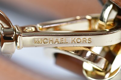 Lot 423 - MICHAEL KORS; a 'Bedford' brown leather...