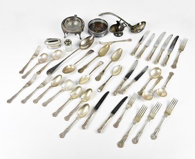 Lot 2024 - A collection of electroplated items including...