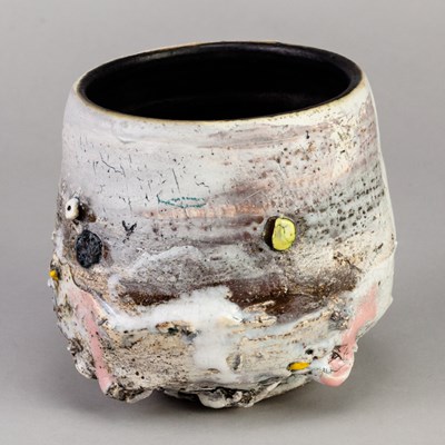 Lot 691 - SAM HALL (born 1967); a stoneware yunomi with...