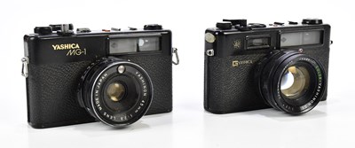 Lot 475 - YASHICA; two Yashica rangefinder cameras, to...