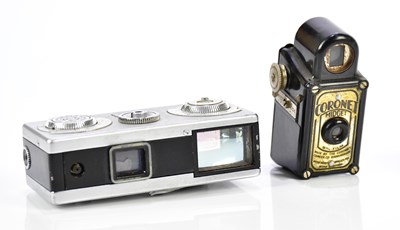 Lot 473 - Two miniature cameras, to include a Coronet...