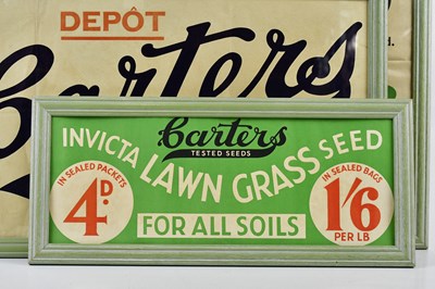 Lot 1253 - CARTERS TESTED SEEDS; four advertising posters,...