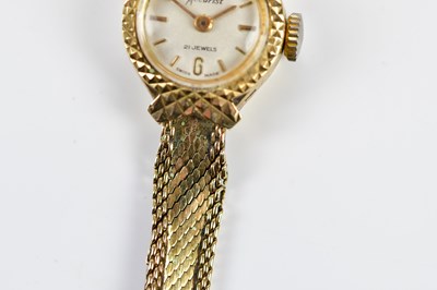 Lot 616 - ACCURIST; a lady's vintage 9ct yellow gold...