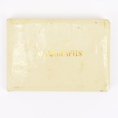 Lot 501 - A pocket autograph album containing mainly...