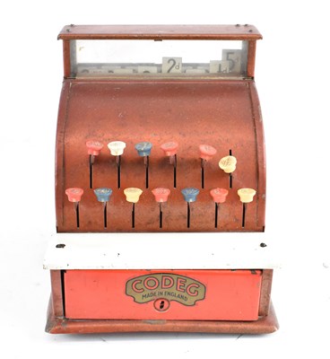 Lot 377 - A vintage child's Codeg cash register.