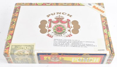 Lot 298 - CIGARS: a boxed and sealed set of Cuban Punch...