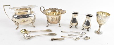 Lot 615 - A group of small hallmarked silver comprising...