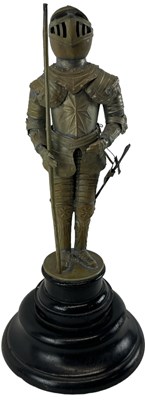 Lot 454 - A modern scratch built model of a brass suit...