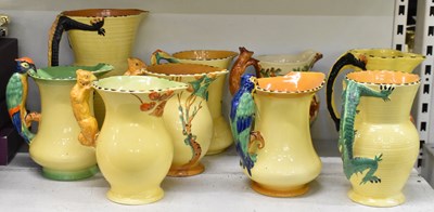 Lot 499 - BURLEIGH WARE; a group of seven brightly...