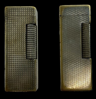 Lot 351 - DUNHILL; two stainless steel lighters.