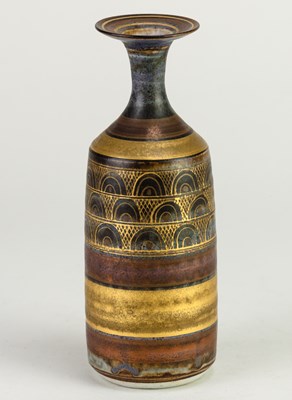 Lot 458 - MARY RICH (1940-2022); a porcelain bottle with...