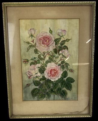 Lot 284 - E H COGAN-HARRIS; watercolour, still life of...