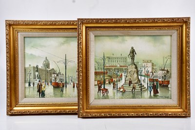 Lot 290 - STEVEN SCHOLES (born 1952); pair of oils on...