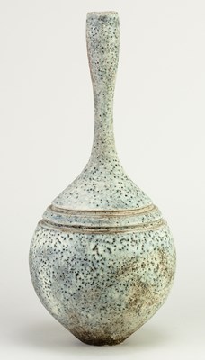 Lot 751 - SYLVIA BAILEY; a stoneware bottle with tall...