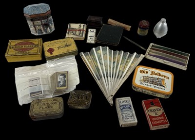 Lot 358 - A quantity of tins and advertising items, and...