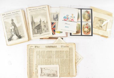 Lot 422 - A quantity of 19th century and later ephemera,...