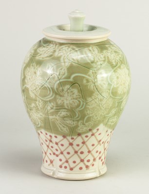 Lot 368 - JOHN GIBSON (born 1952); a stoneware jar and...