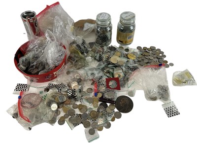 Lot 834 - A quantity of all world coins, medals and...