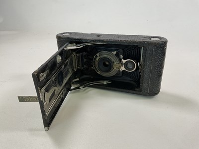 Lot 50 - Two vintage Kodak bellows cameras, and another...
