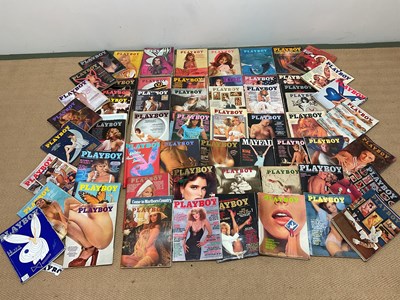 Lot 91 - A large quantity of vintage Playboy magazines...