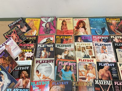 Lot 91 - A large quantity of vintage Playboy magazines...