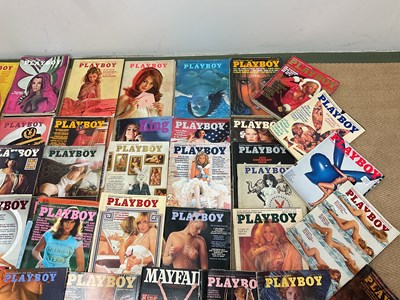 Lot 91 - A large quantity of vintage Playboy magazines...