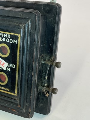 Lot 92 - An early 20th century twelve bell room caller...