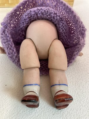 Lot 260 - A German bisque Googly doll with Googly eyes,...