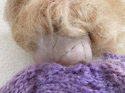Lot 260 - A German bisque Googly doll with Googly eyes,...
