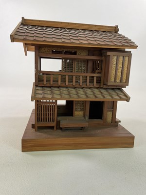 Lot 269 - A model of a traditional Japanese wooden house,...