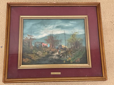 Lot 1565 - LINO VITO; oil on canvas, landscape with...