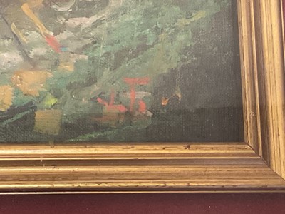 Lot 1565 - LINO VITO; oil on canvas, landscape with...