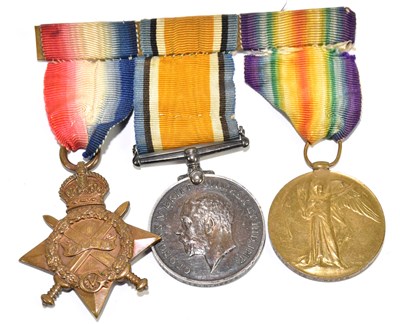 Lot 385 - A WWI medal pair comprising the British War...