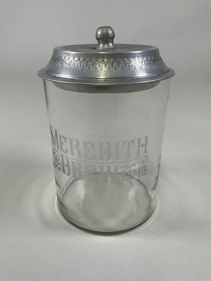 Lot 166 - MEREDITH & DREW LIMD; a vintage etched glass...