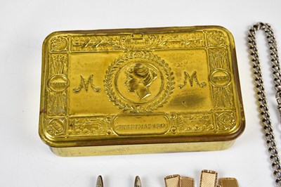 Lot 487 - A pair of modern cufflinks, a pair of 9ct...