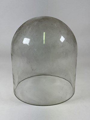 Lot 215 - A single glass dome, height 37cm.