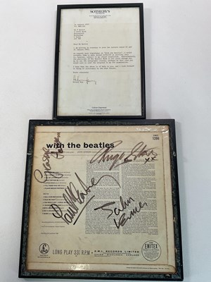 Lot 169 - THE BEATLES; a full set of autographs on the...