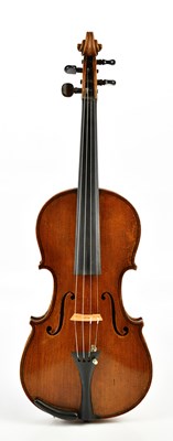 Lot 1003 - A full size German violin with two-piece back...