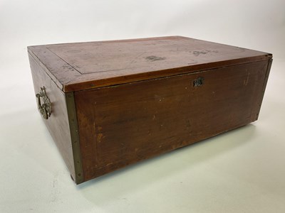 Lot 86 - A walnut white metal mounted Arts and Crafts...