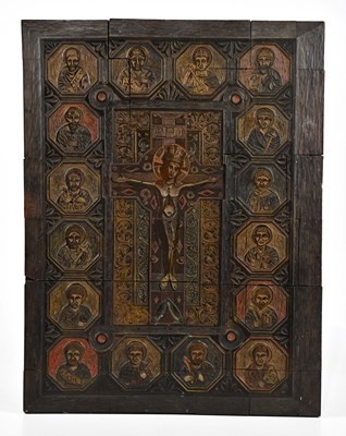 Lot 527 - A 19th century wooden Bible printing block, 38...