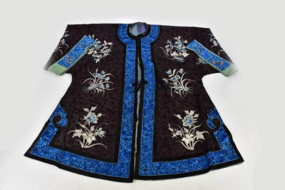 Lot 1266 - A late 19th century Chinese kimono with floral...