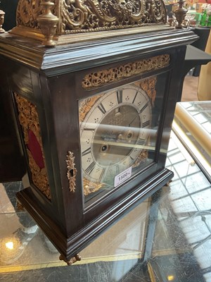 Lot 1500 - A 17th century and later bracket clock, the...