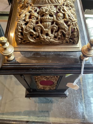 Lot 1500 - A 17th century and later bracket clock, the...