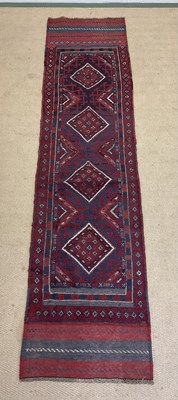 Lot 702 - A Meshawani runner, 237 x 59cm