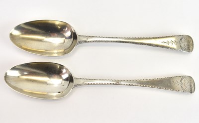 Lot 615 - A pair of hallmarked silver George III...