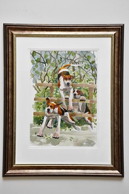 Lot 170 - MARY ANN ROGERS; watercolour, 'Rails No...