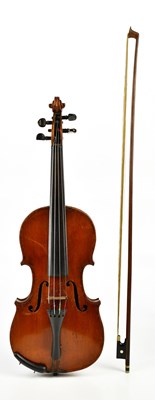 Lot 1029 - A three-quarter size German violin with...